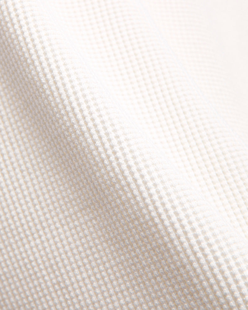 Ball Park Waffle Thermal Shirt in White