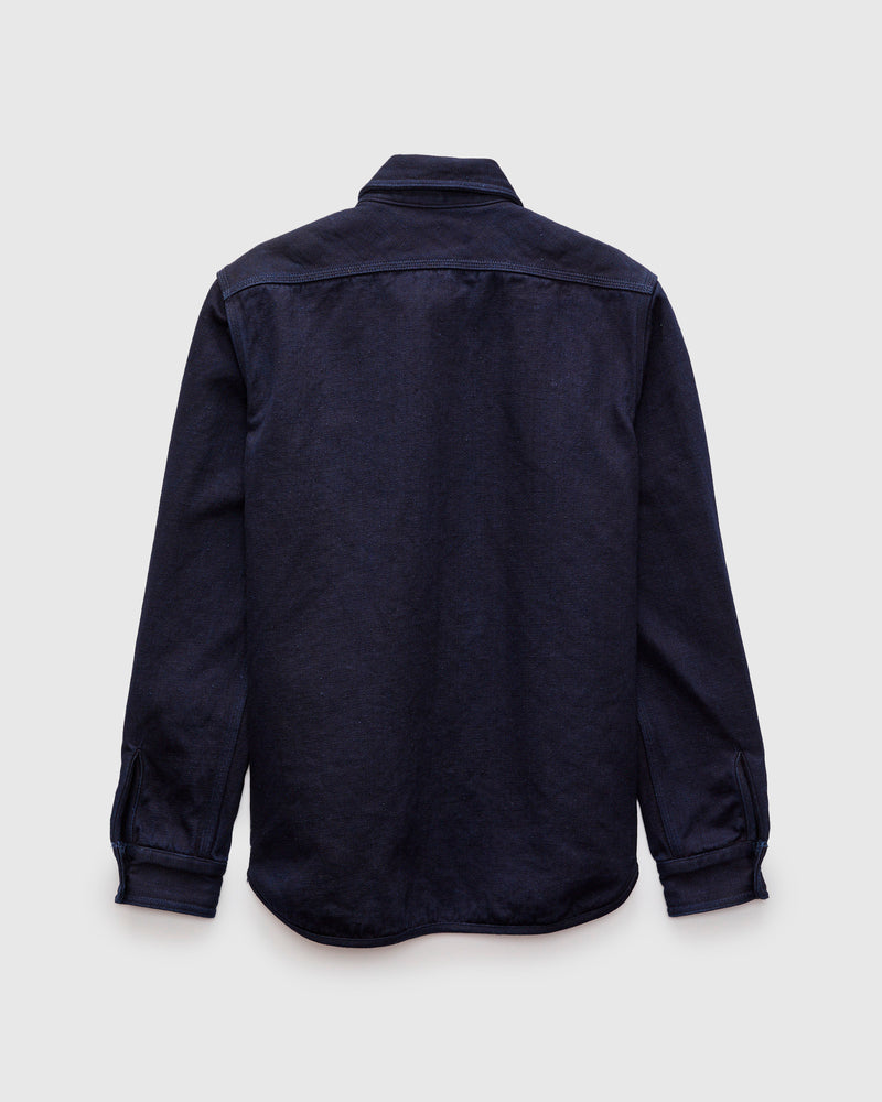 Extra Heavy Tricotine Shirt in Indigo