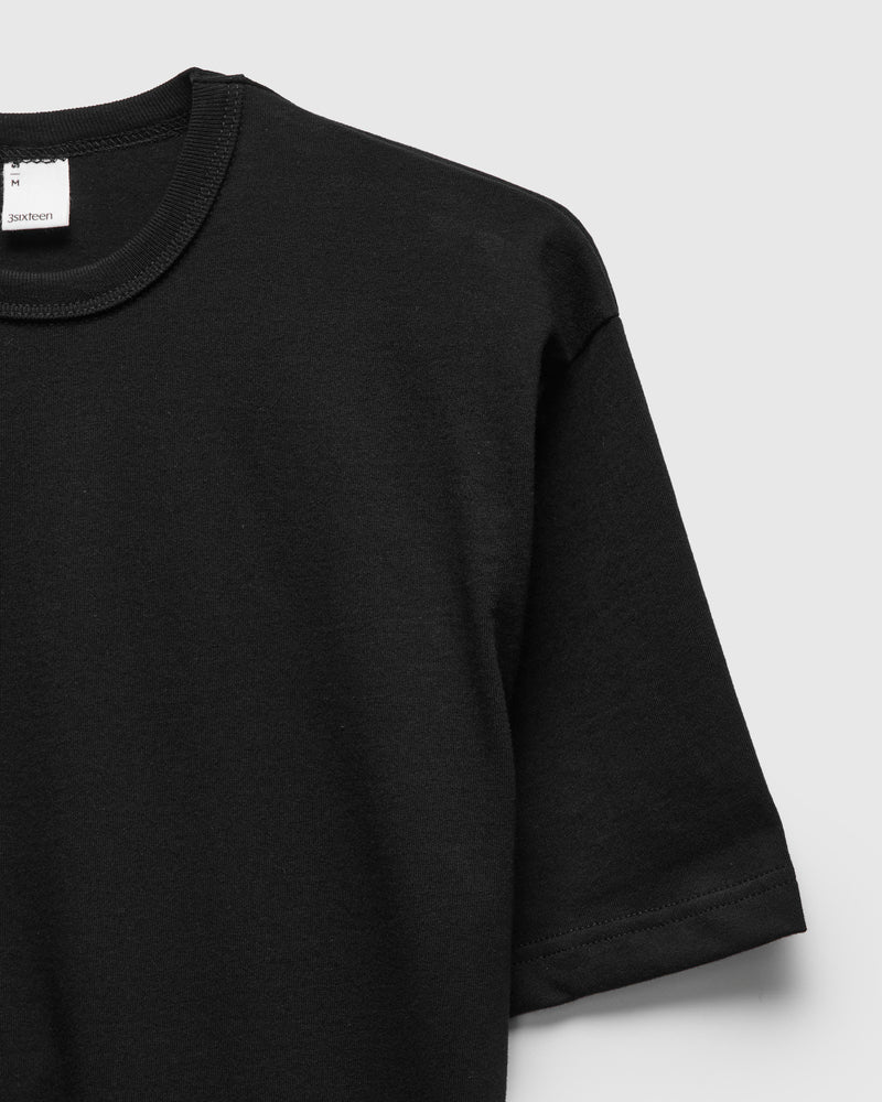 Heavyweight Boxy T-Shirt in Black