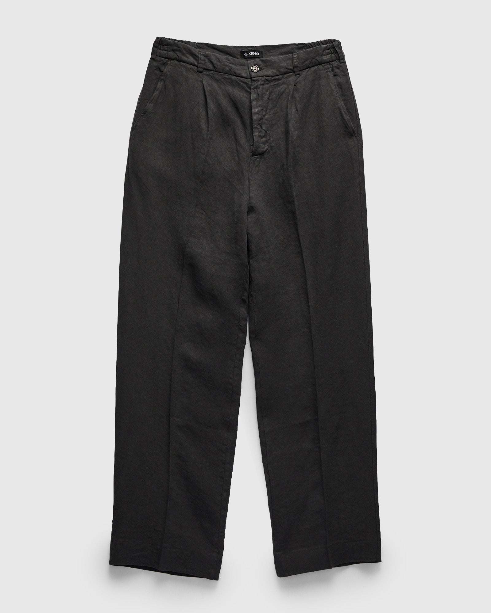 Linen Pleated Trouser in Phantom – Blue Owl Workshop