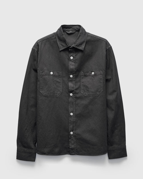 Utility Overshirt in Pavement Overdye Canvas