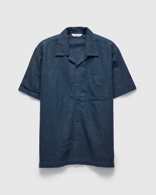 Vacation Shirt in Blue Linen