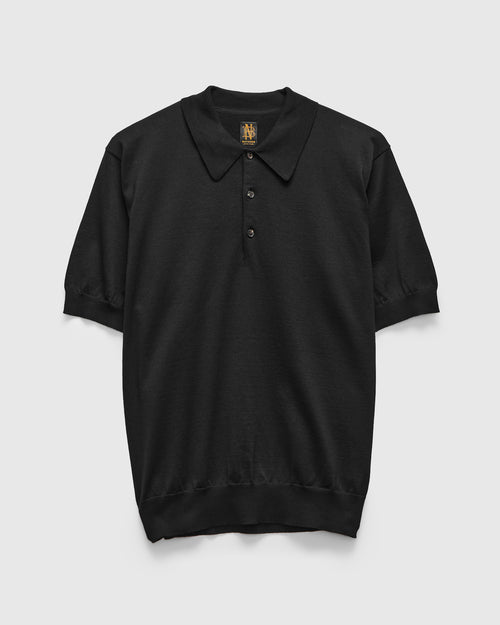 Caribbean Sea Island SS Polo in Black