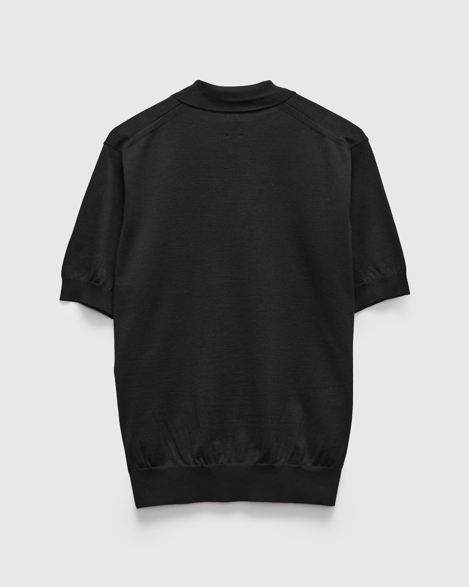BATONER THE SEA COTTON POLO ブラック 3 Caribbean Sea Island SS Polo in Black – Blue Owl Workshop