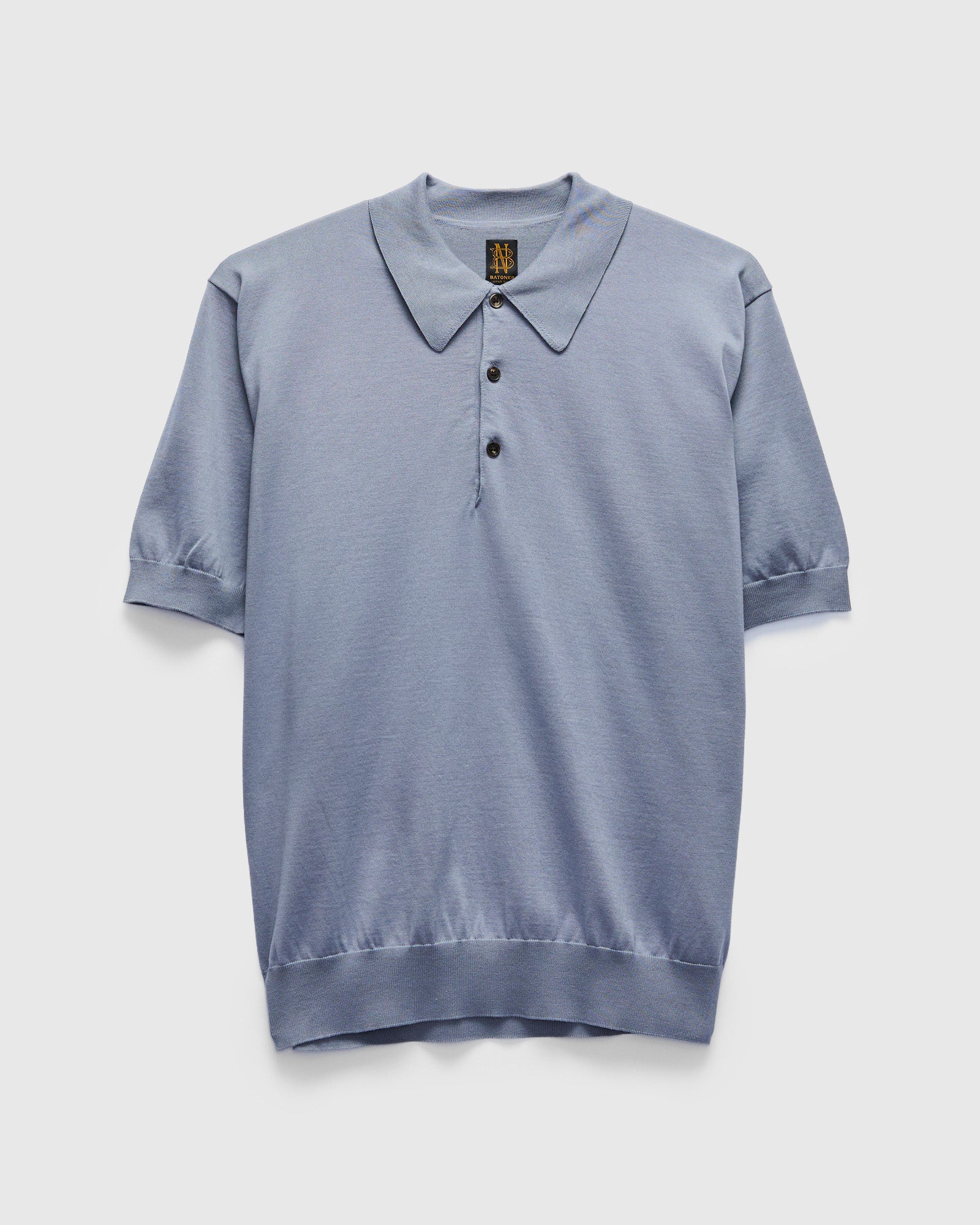 Caribbean Sea Island SS Polo in Grayish Blue – Blue Owl Workshop