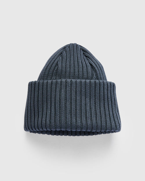 Cotton Knit Cap in Charcoal