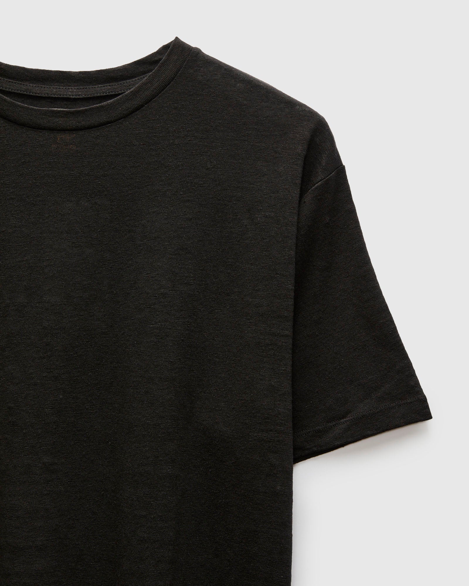 Normandy Linen T-Shirt in Black – Blue Owl Workshop
