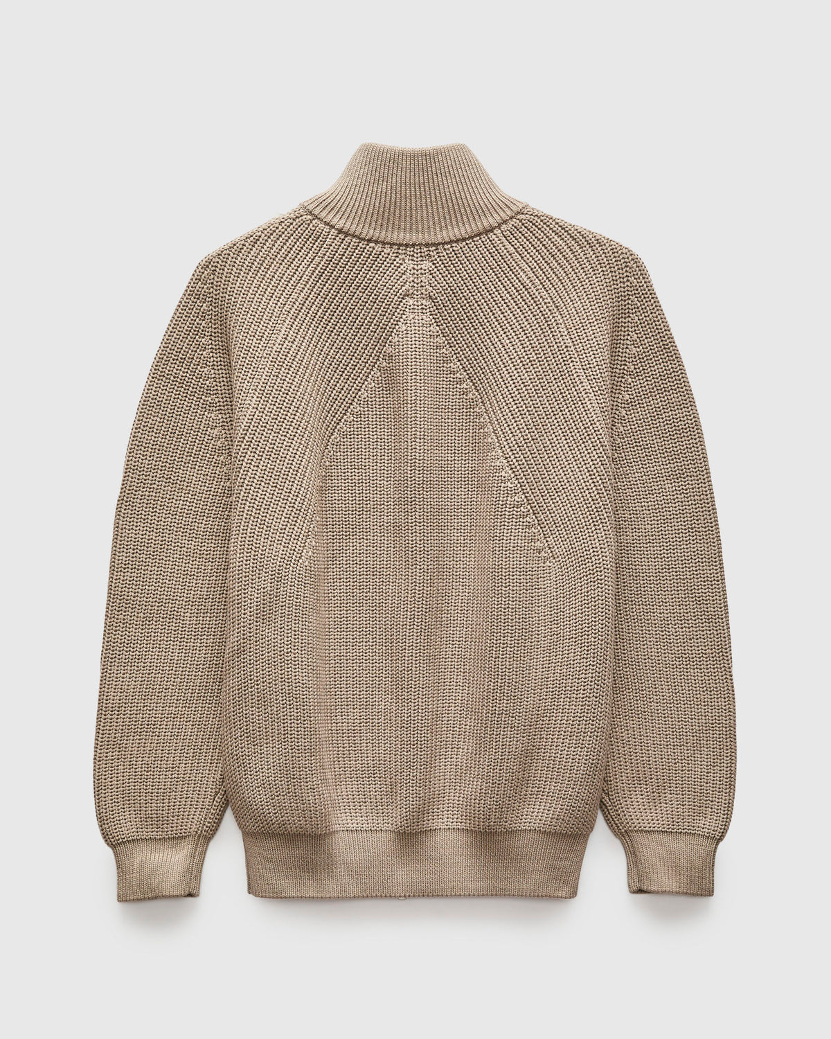 Driver Rasel Naheed Cotton Signature Knit Cotton Drivers Zip in Beige – Blue Owl Workshop