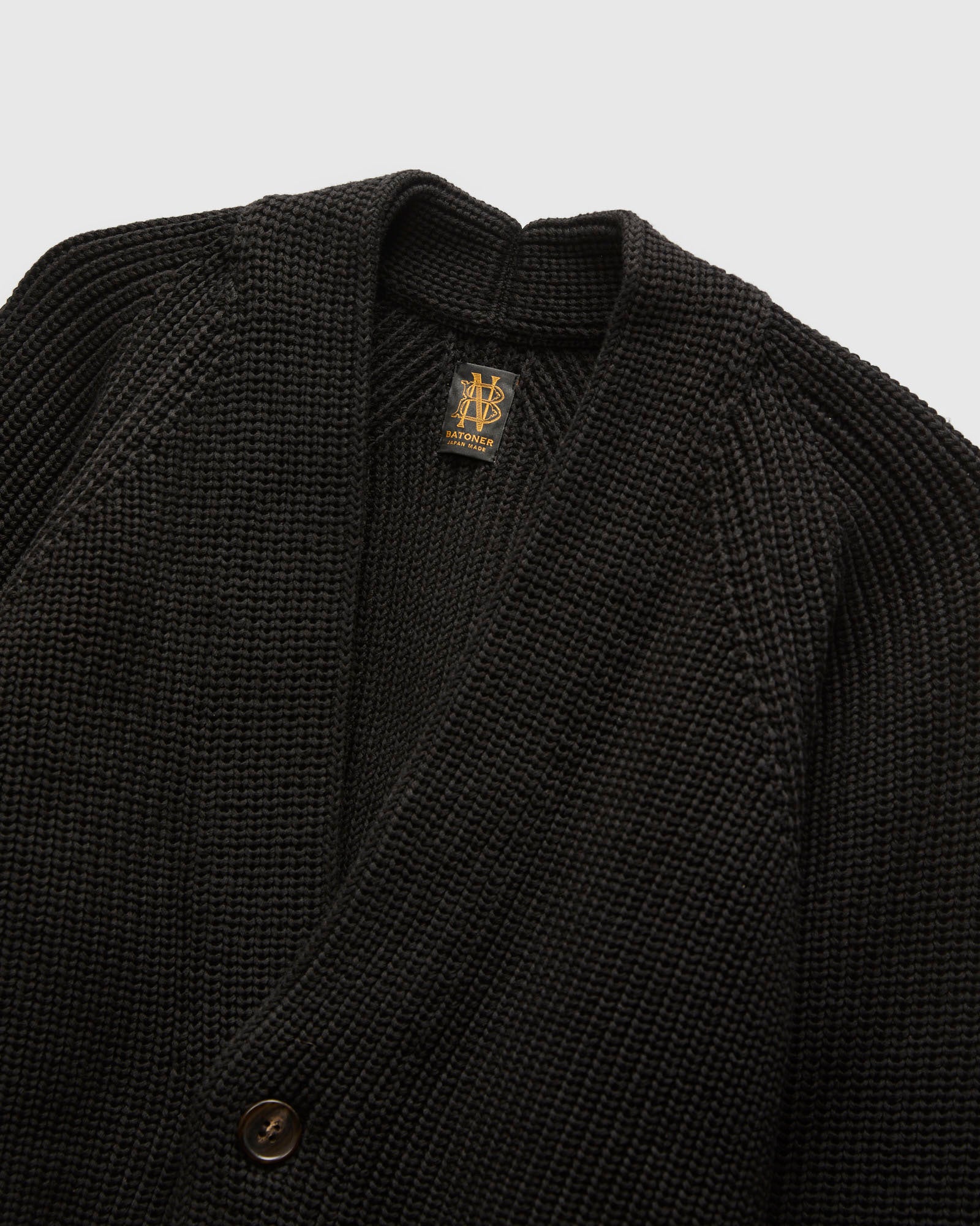 Signature Knit Cotton Cardigan in Black – Blue Owl Workshop