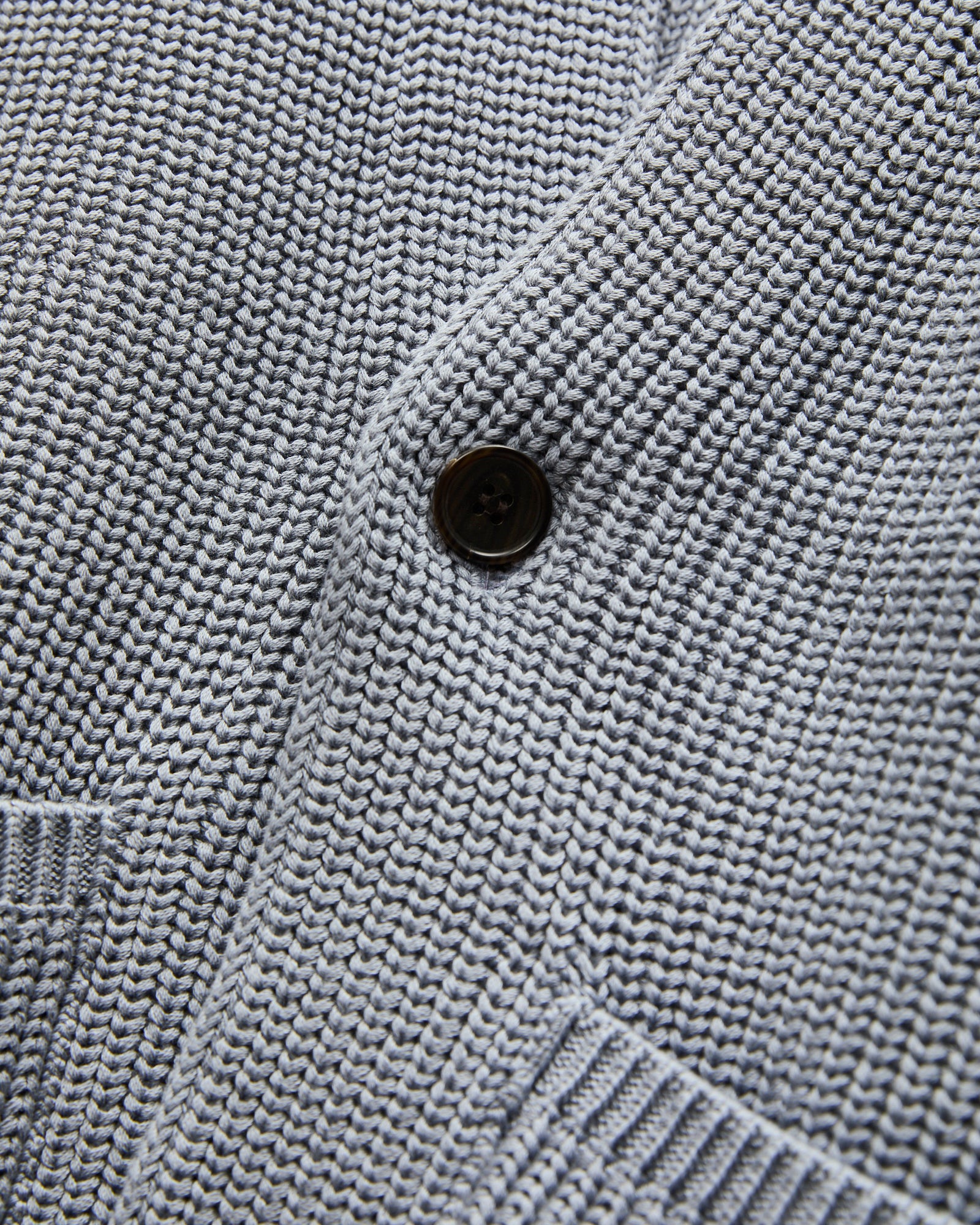 Signature Knit Cotton Cardigan in Greyish Sax – Blue Owl Workshop