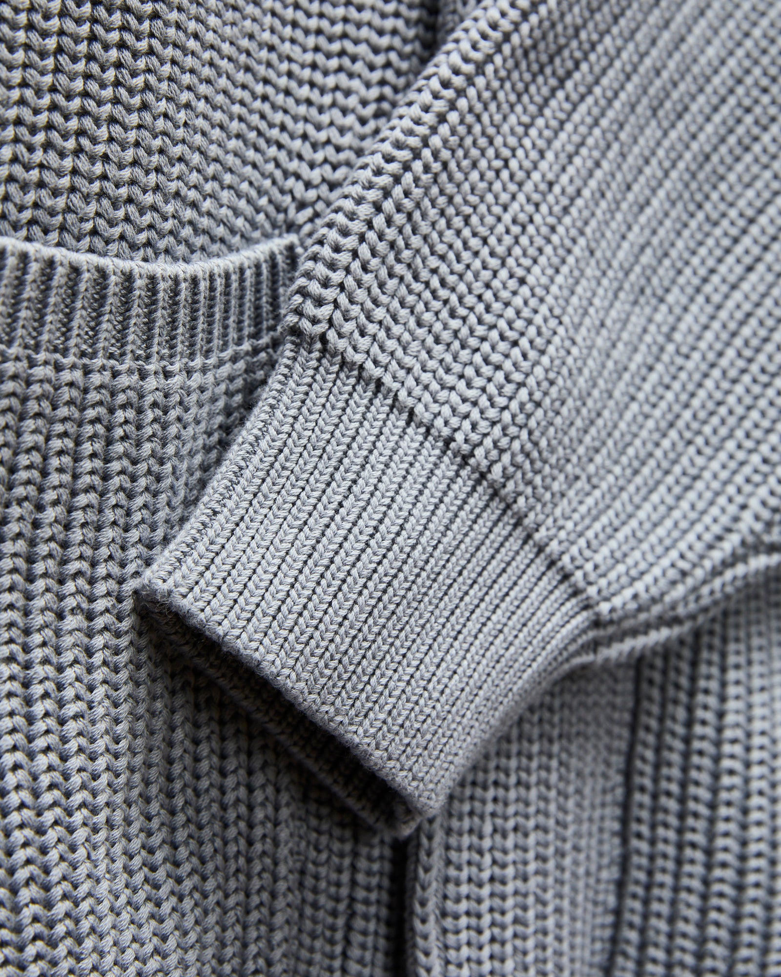 Signature Knit Cotton Cardigan in Greyish Sax – Blue Owl Workshop