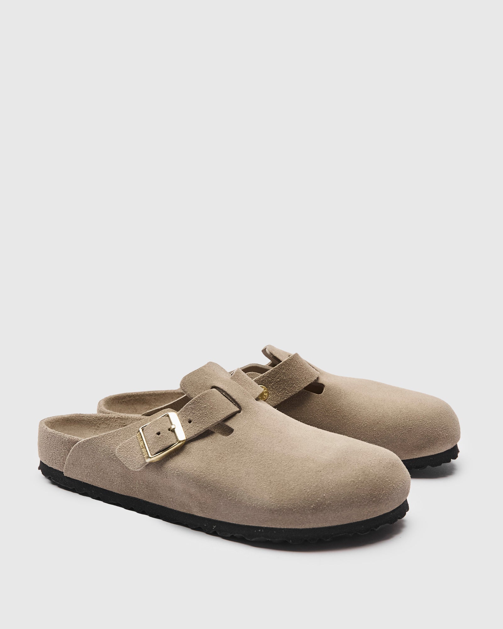 【美品】BIRKENSTOCK BOSTON EXQ 41 Boston Exquisite Clog in Taupe – Blue Owl Workshop