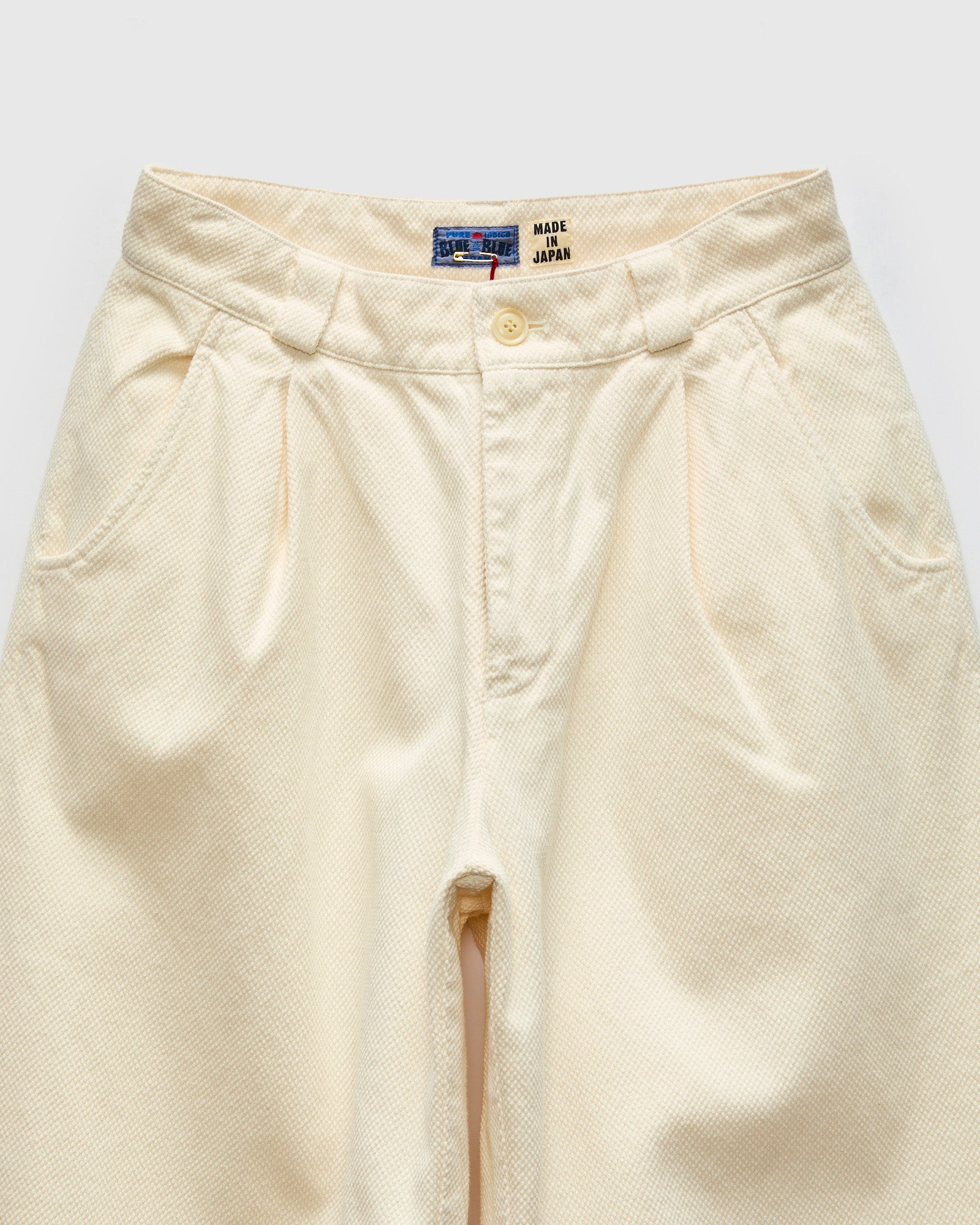 Fine Sashiko Wide Tucked Pants in Natural – Blue Owl Workshop