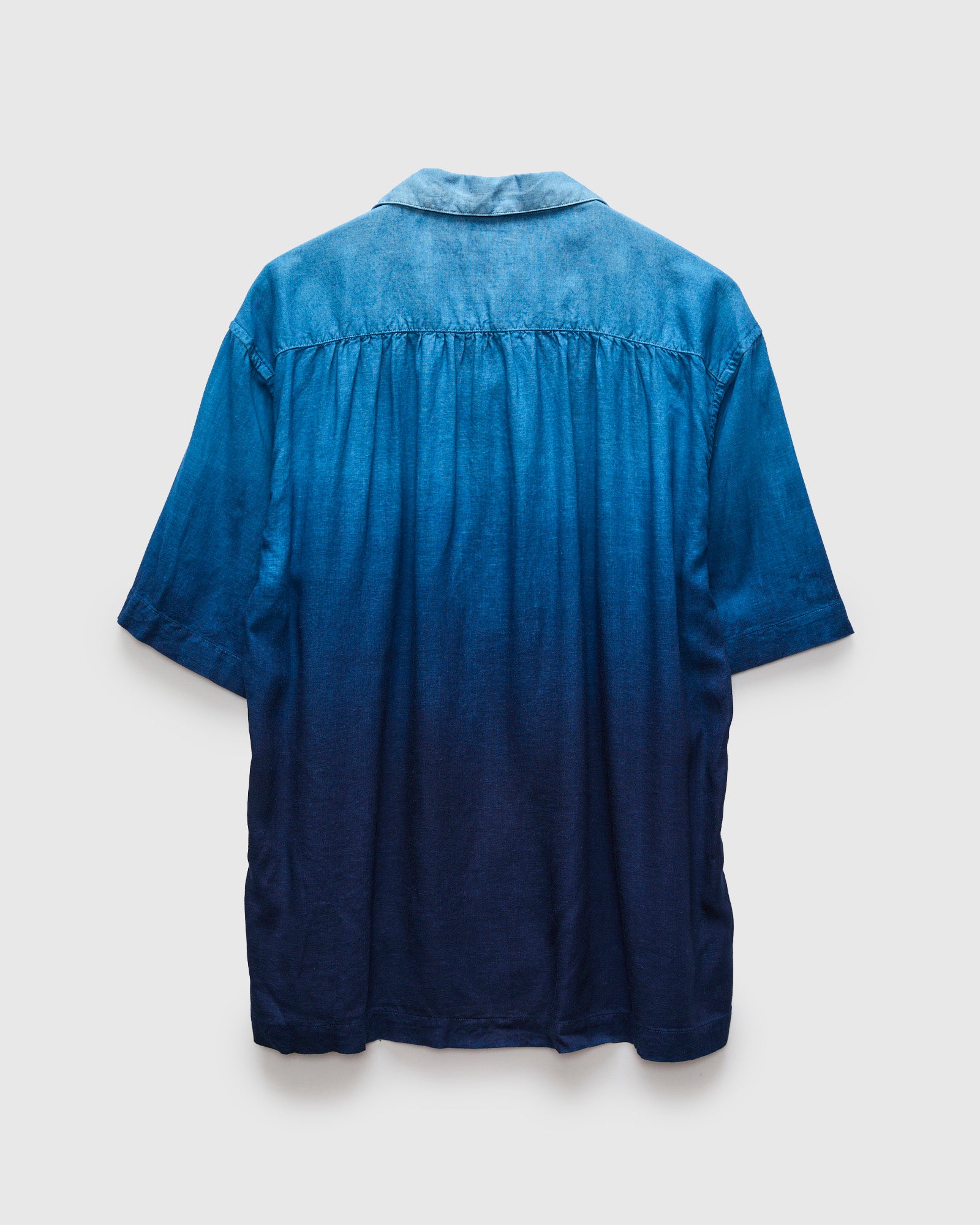 Hand-Dyed Gradation Aloha Shirt in Indigo – Blue Owl Workshop