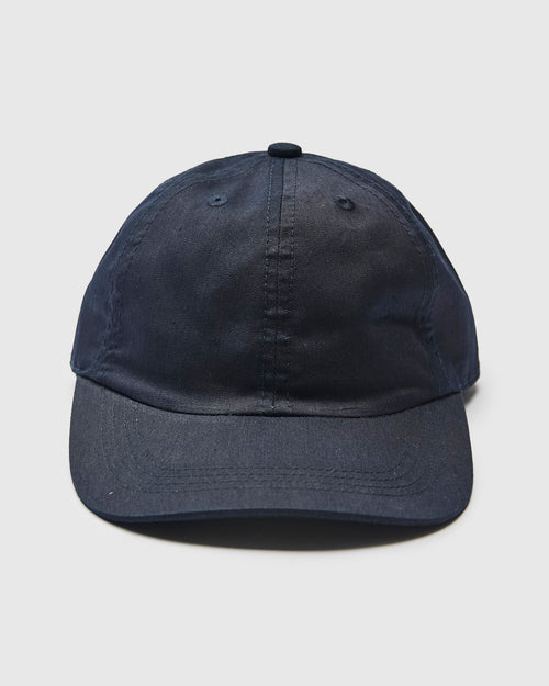 Nylon Satin Baseball Cap in Indigo