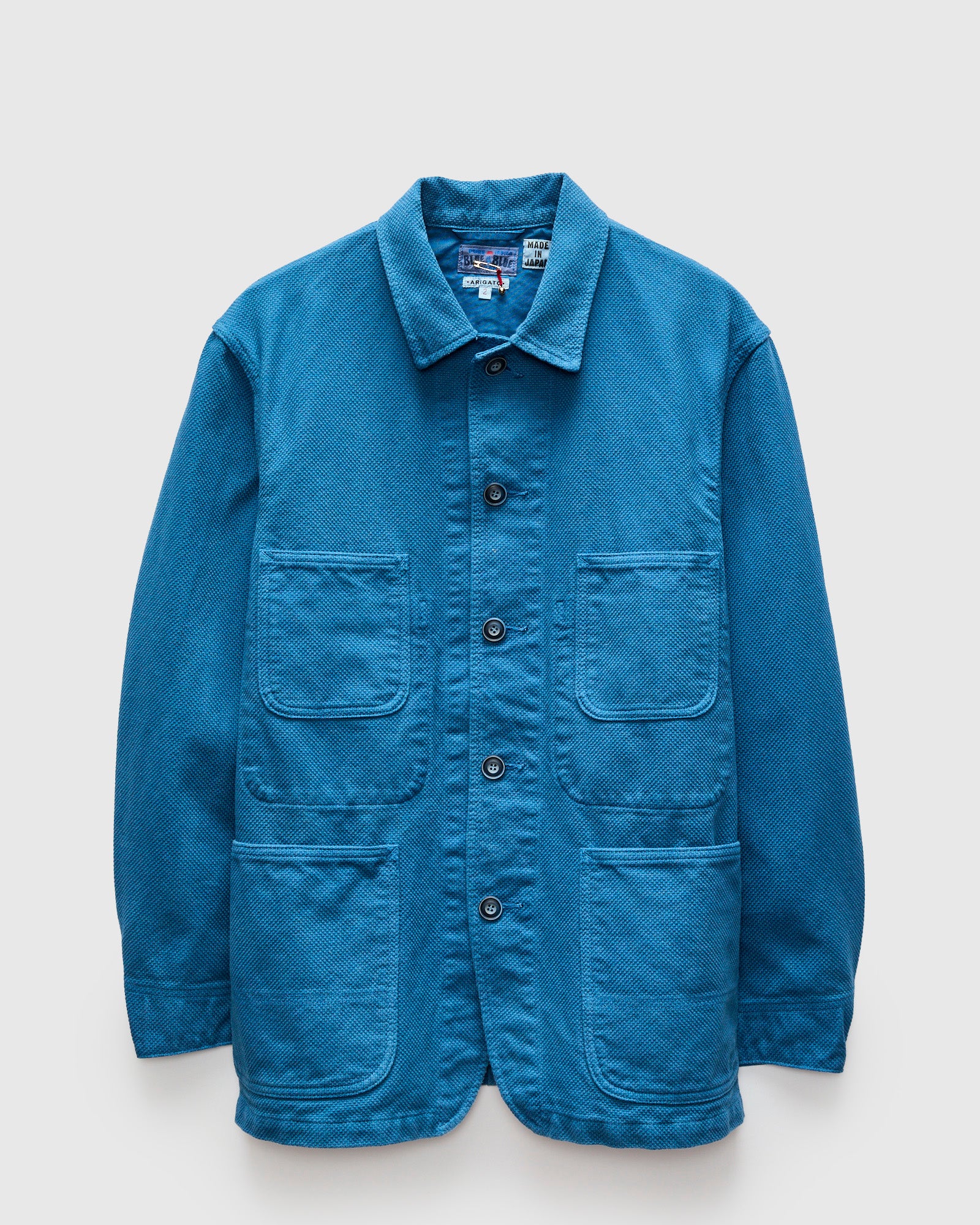 Sashiko Coverall Jacket in Blue Indigo – Blue Owl Workshop