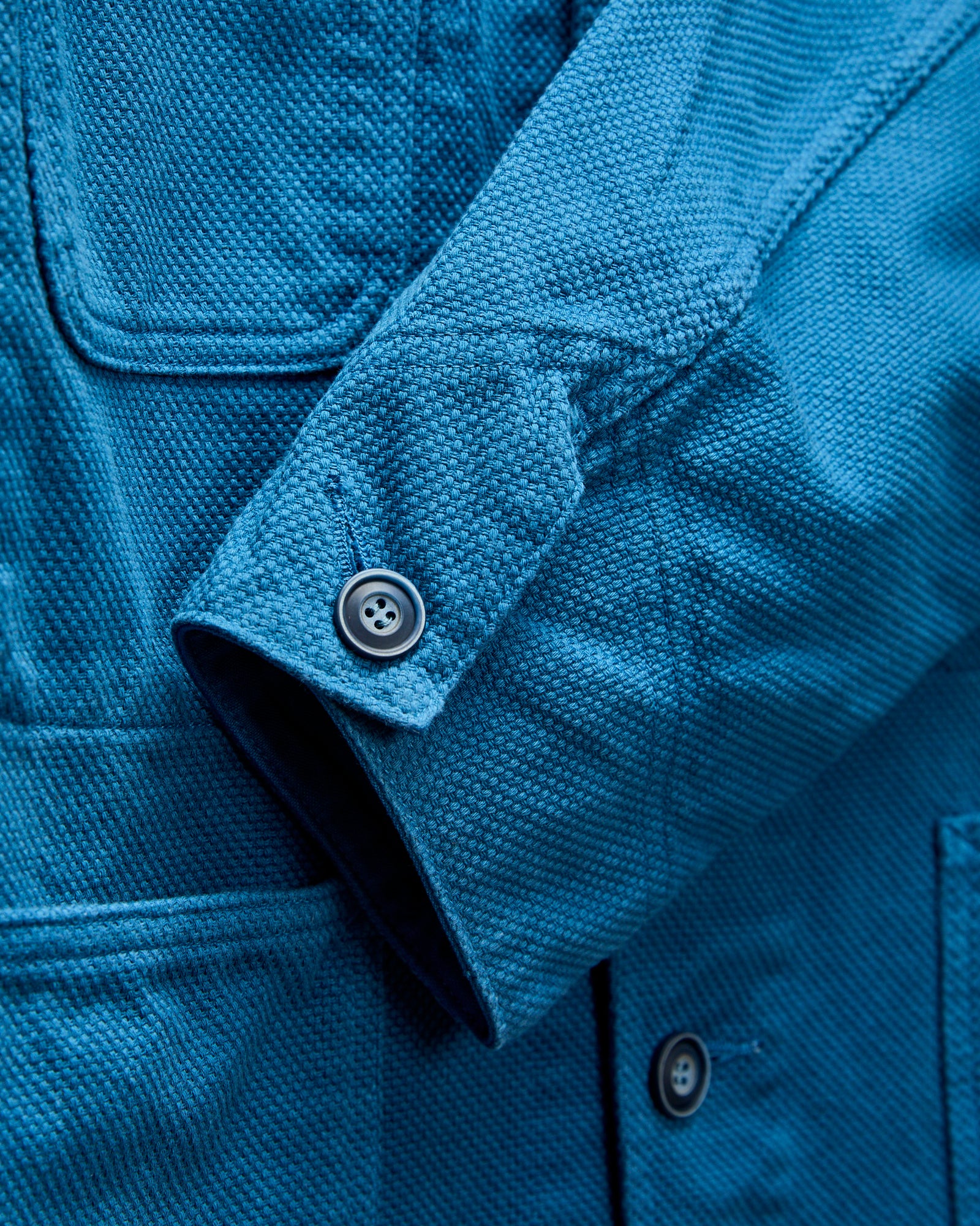 Sashiko Coverall Jacket in Blue Indigo – Blue Owl Workshop