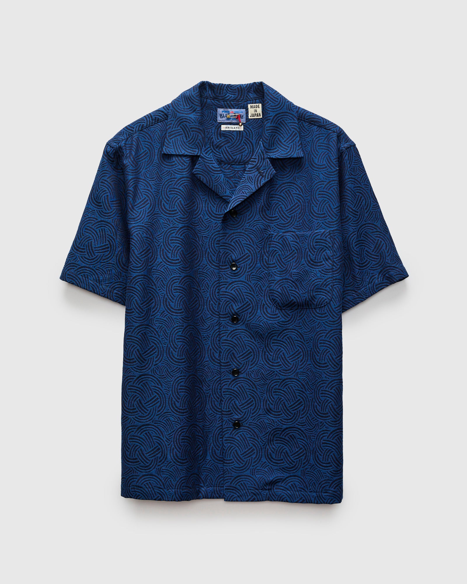 BLUE BLUE JAPAN ARIGATO ポロシャツ ネイビー M Field Message】 85214 吸汗速乾半袖ポロシャツ [通年]通販ページ