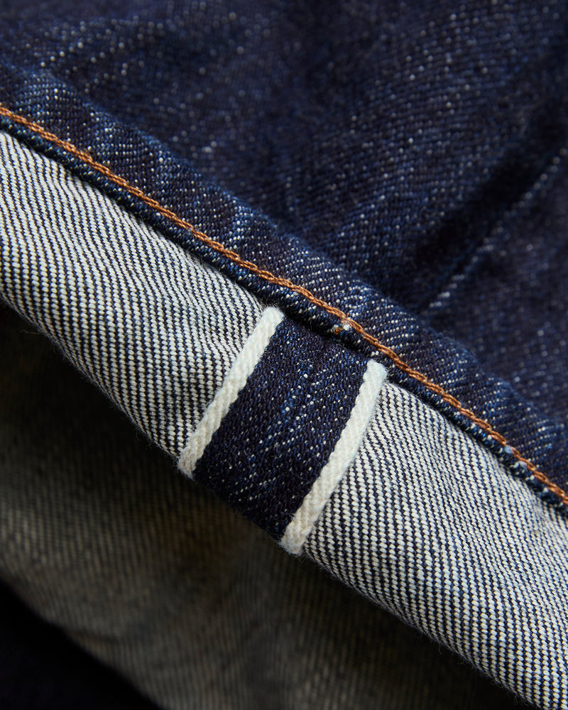 Baggy 5 Pocket Selvedge Denim Pants in Indigo