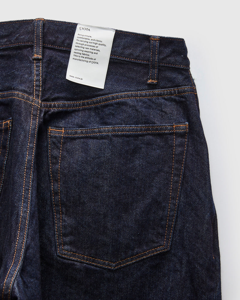 Baggy 5 Pocket Selvedge Denim Pants in Indigo