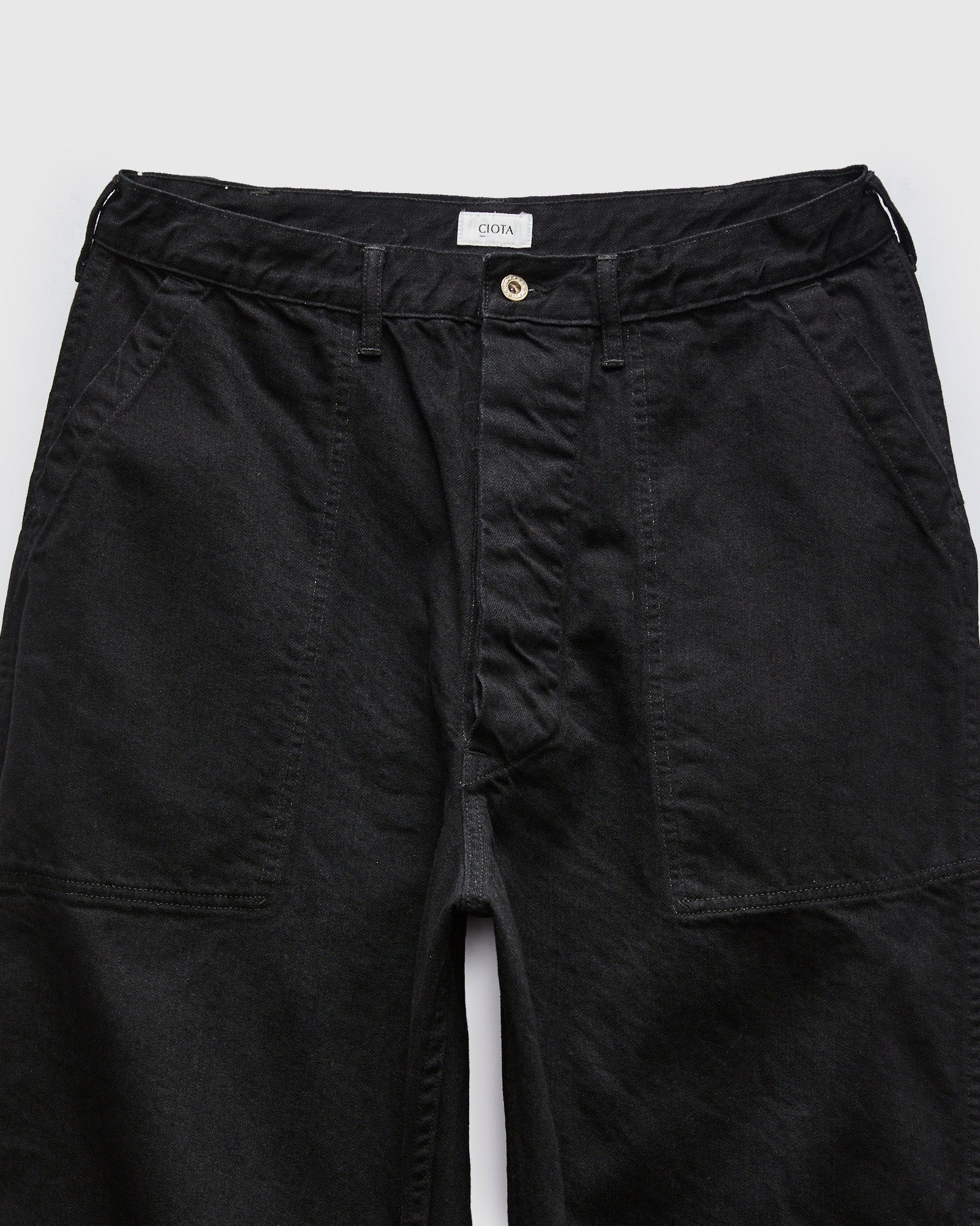 Denim Baker Pants in Rinse Black – Blue Owl Workshop