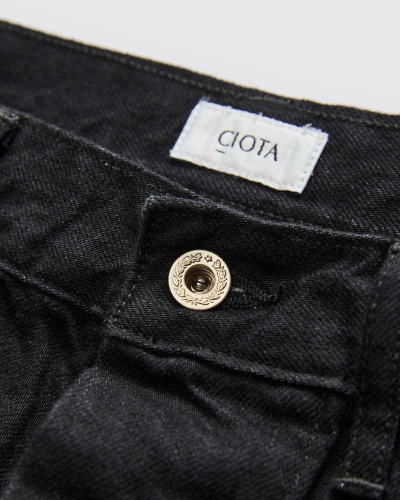 Denim Baker Pants in Rinse Black