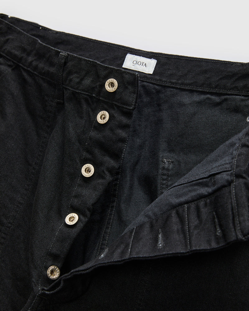Denim Baker Pants in Rinse Black