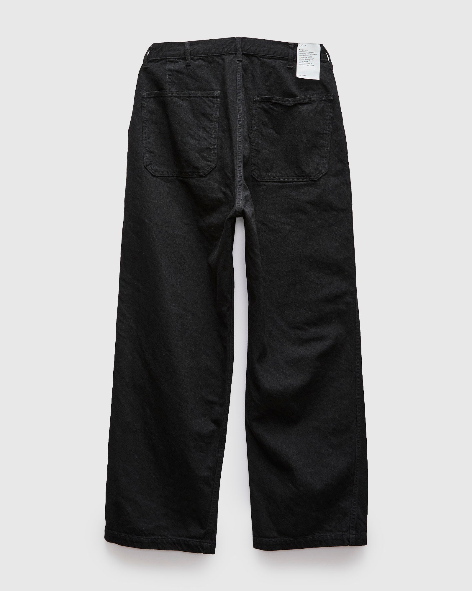 Denim Baker Pants in Rinse Black – Blue Owl Workshop