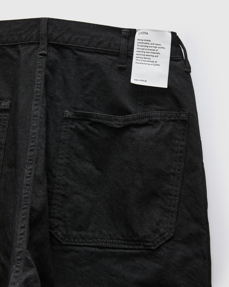 Denim Baker Pants in Rinse Black