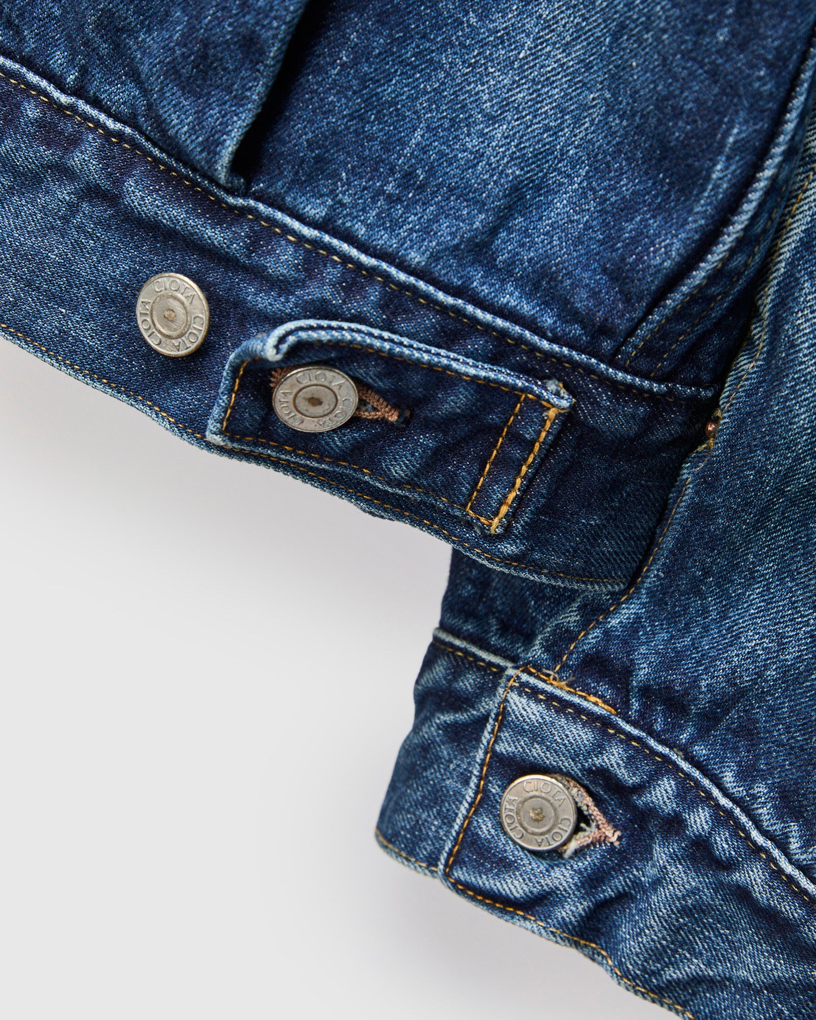 Double Pocket Denim Jacket in Medium Blue – Blue Owl Workshop