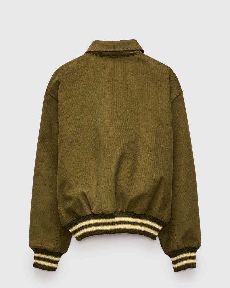 60's Cut Team Jacket in Olive Corduroy