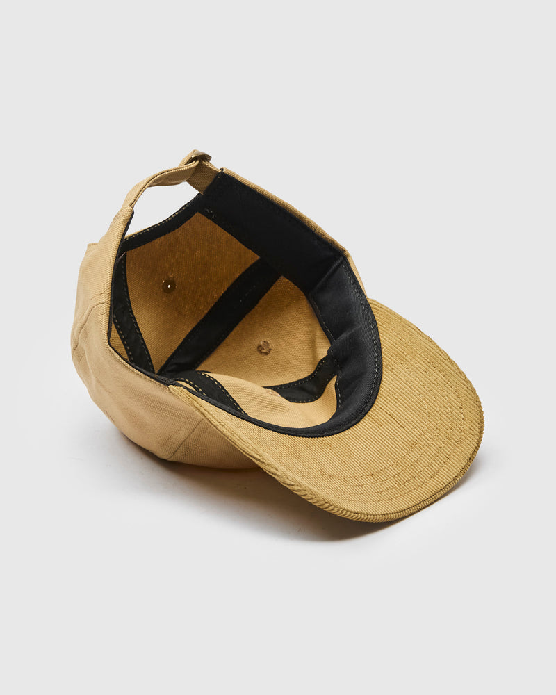Baseball Hat in Tan Canvas Fawn Corduroy