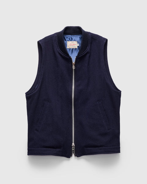 Flight Vest in Indigo Sashiko – Blue Owl Workshop
