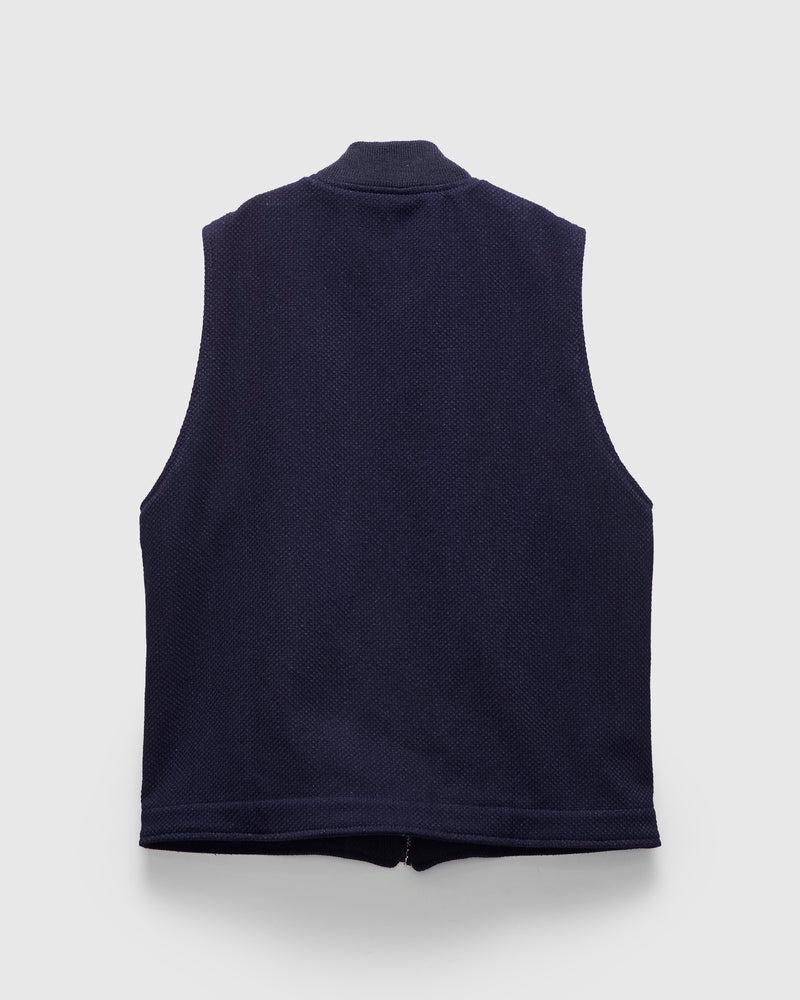 Flight Vest in Indigo Sashiko