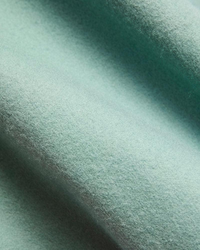 2-Stripe Varsity Jacket in Reef Ecowise Wool Milk Leather