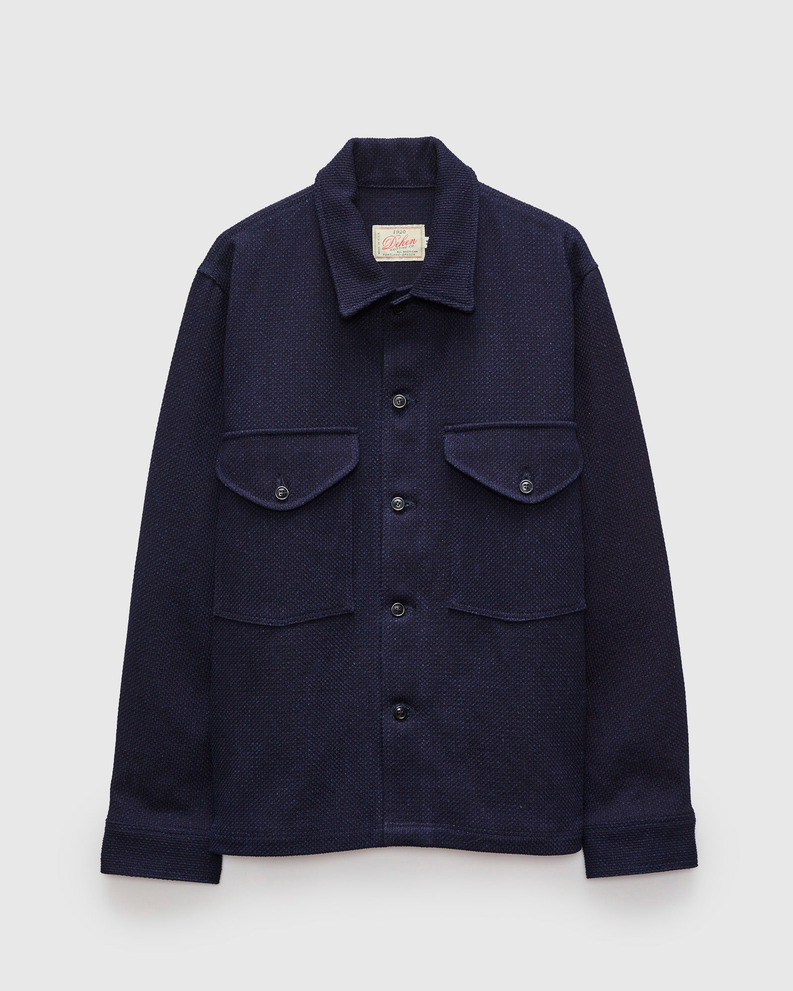 Skyline Overshirt in Indigo Sashiko – Blue Owl Workshop
