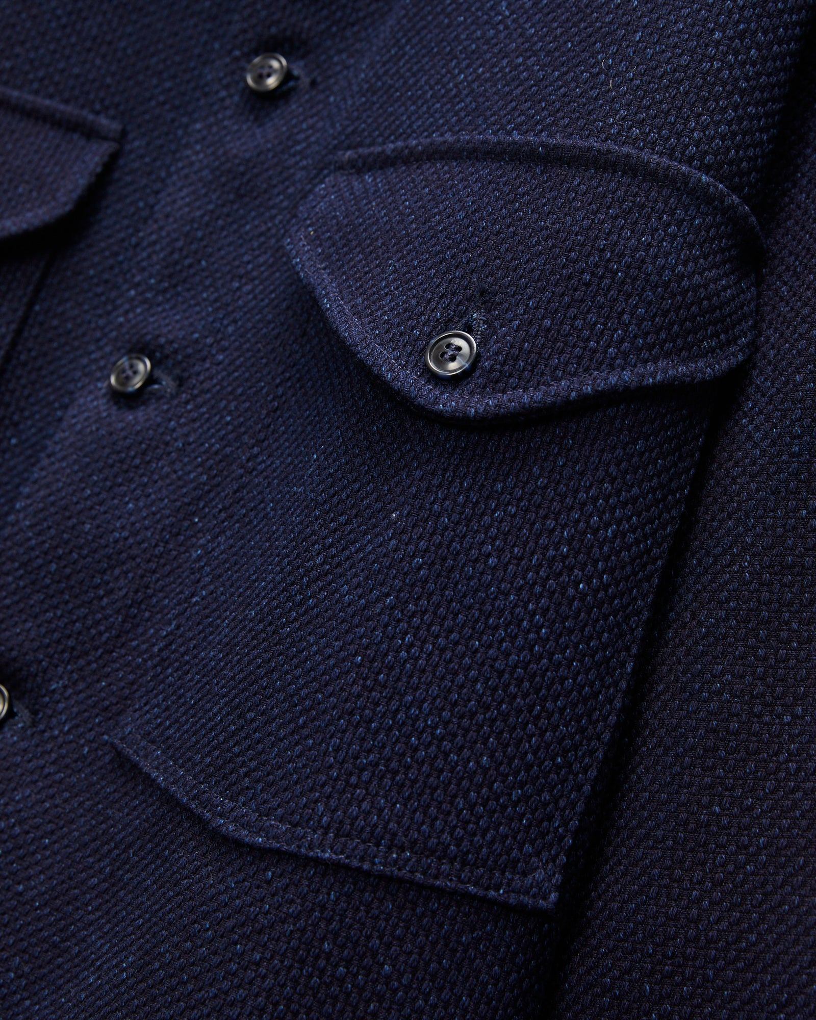Skyline Overshirt in Indigo Sashiko – Blue Owl Workshop