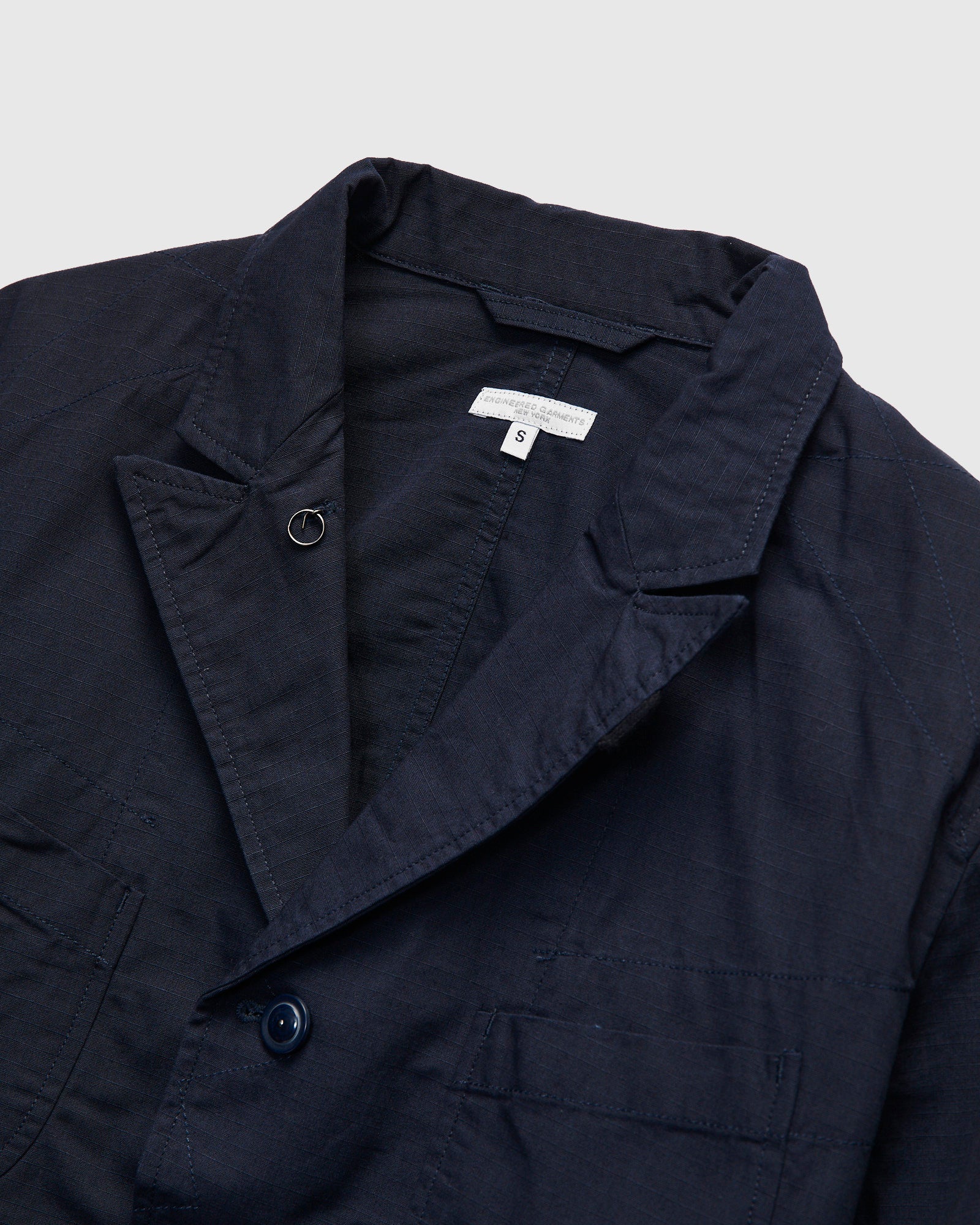 Light Bedford Jacket in Dark Navy Cotton Ripstop – Blue Owl Workshop