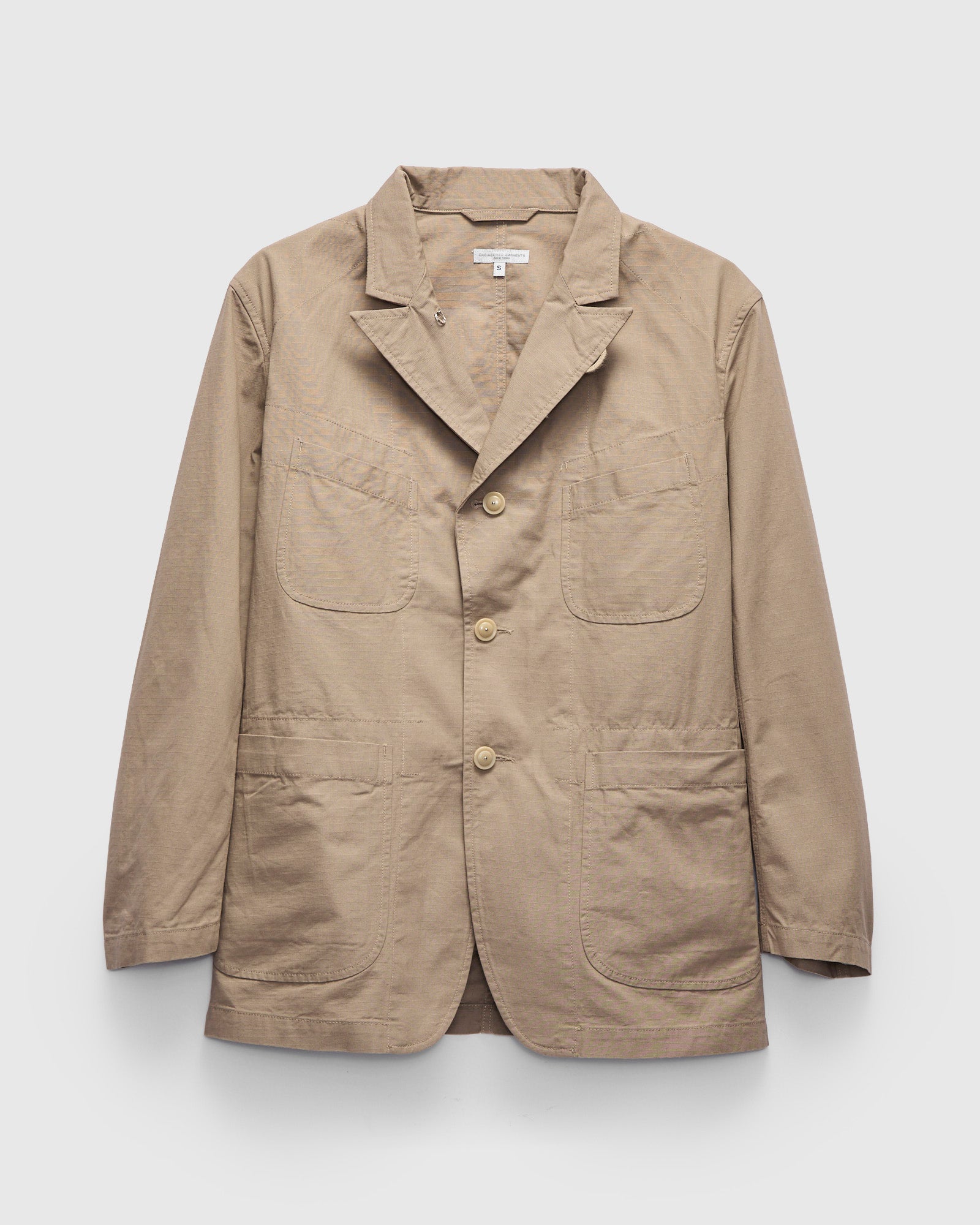 Light Bedford Jacket in Khaki Cotton Ripstop – Blue Owl Workshop