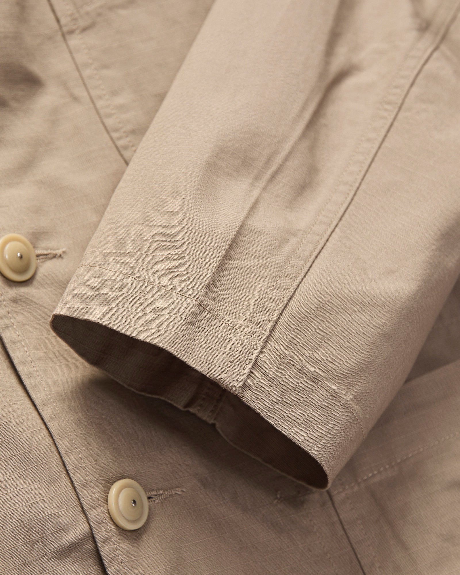 Light Bedford Jacket in Khaki Cotton Ripstop – Blue Owl Workshop