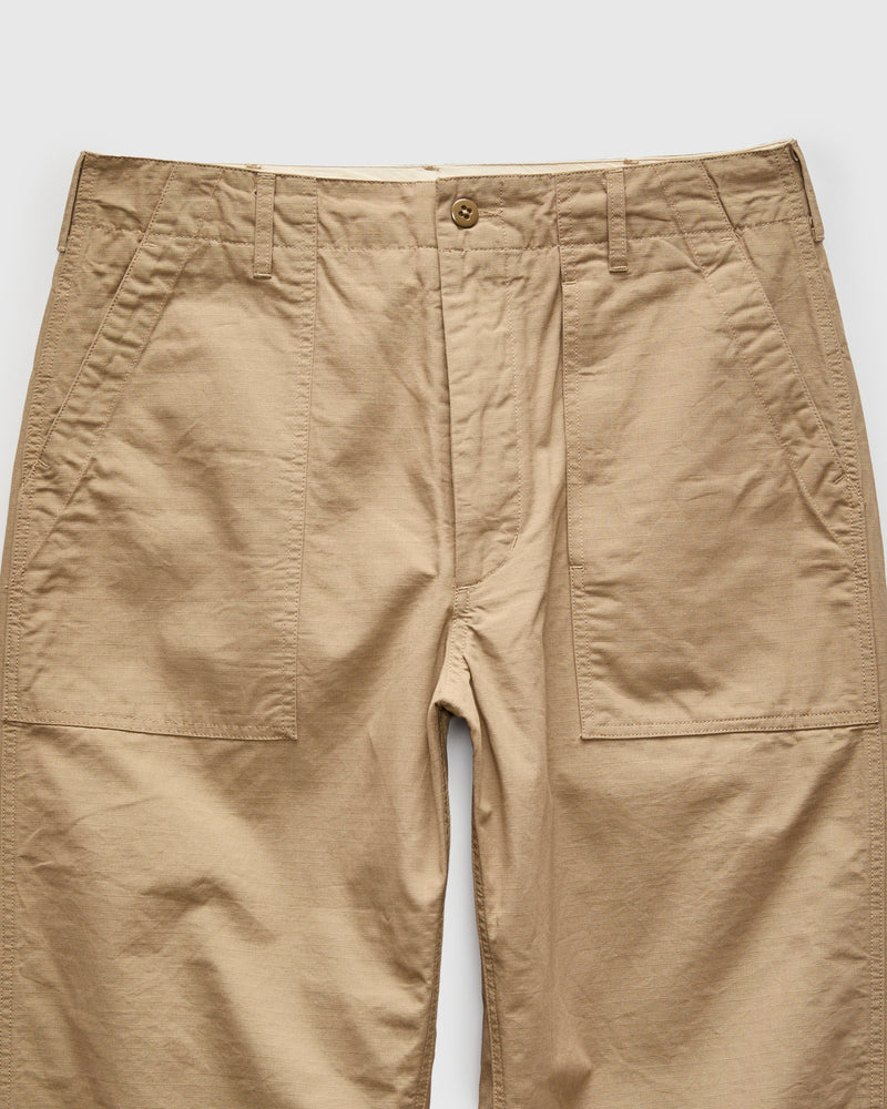 Light Fatigue Pants in Khaki Cotton Ripstop
