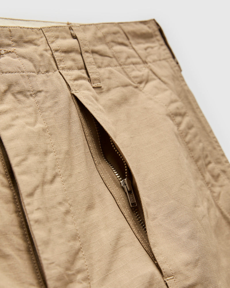 Light Fatigue Pants in Khaki Cotton Ripstop