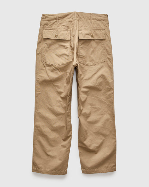 Light Fatigue Pants in Khaki Cotton Ripstop