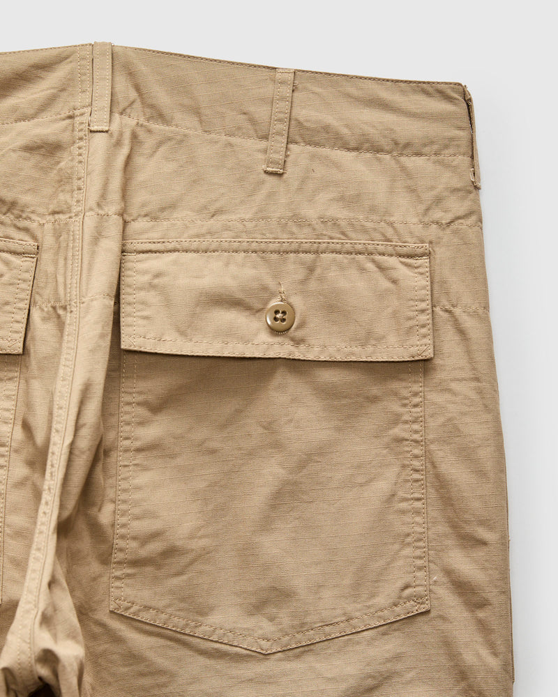 Fatigue Pants in Khaki Cotton Ripstop