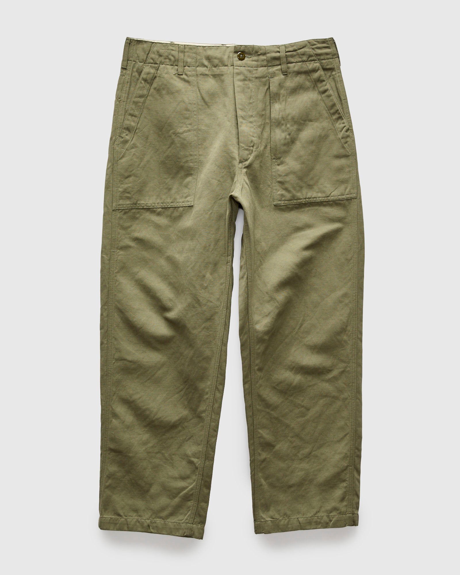 Fatigue pant cotton ripstop Olive XSサイズ Fatigue Pants in Olive Cotton Ripstop – Blue Owl Workshop