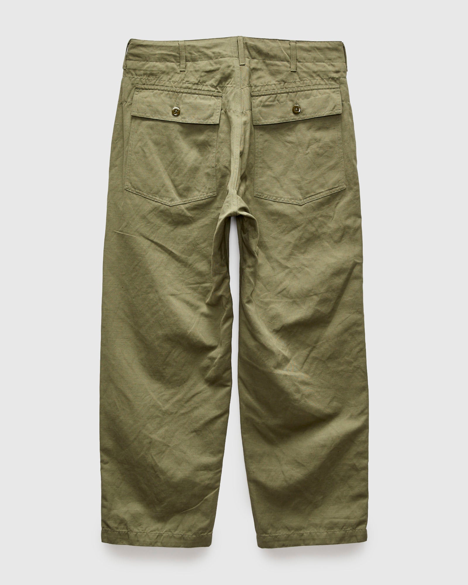 Fatigue Pants in Olive Cotton Ripstop – Blue Owl Workshop
