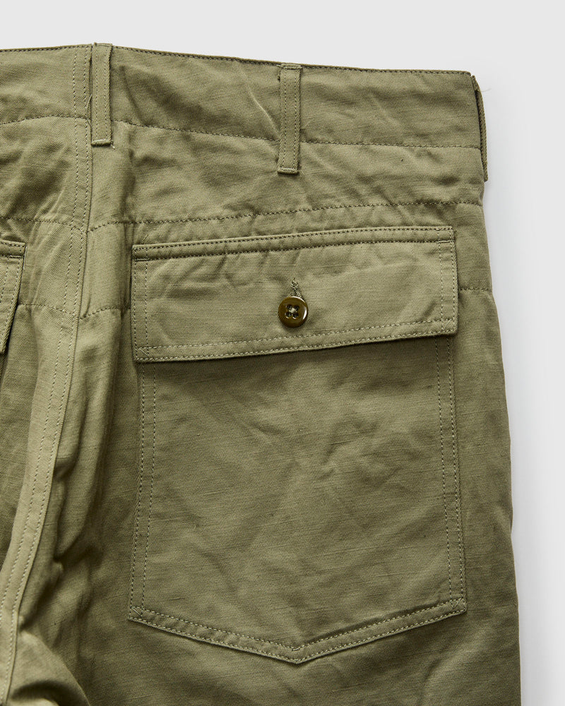 Fatigue Pants in Olive Cotton Ripstop