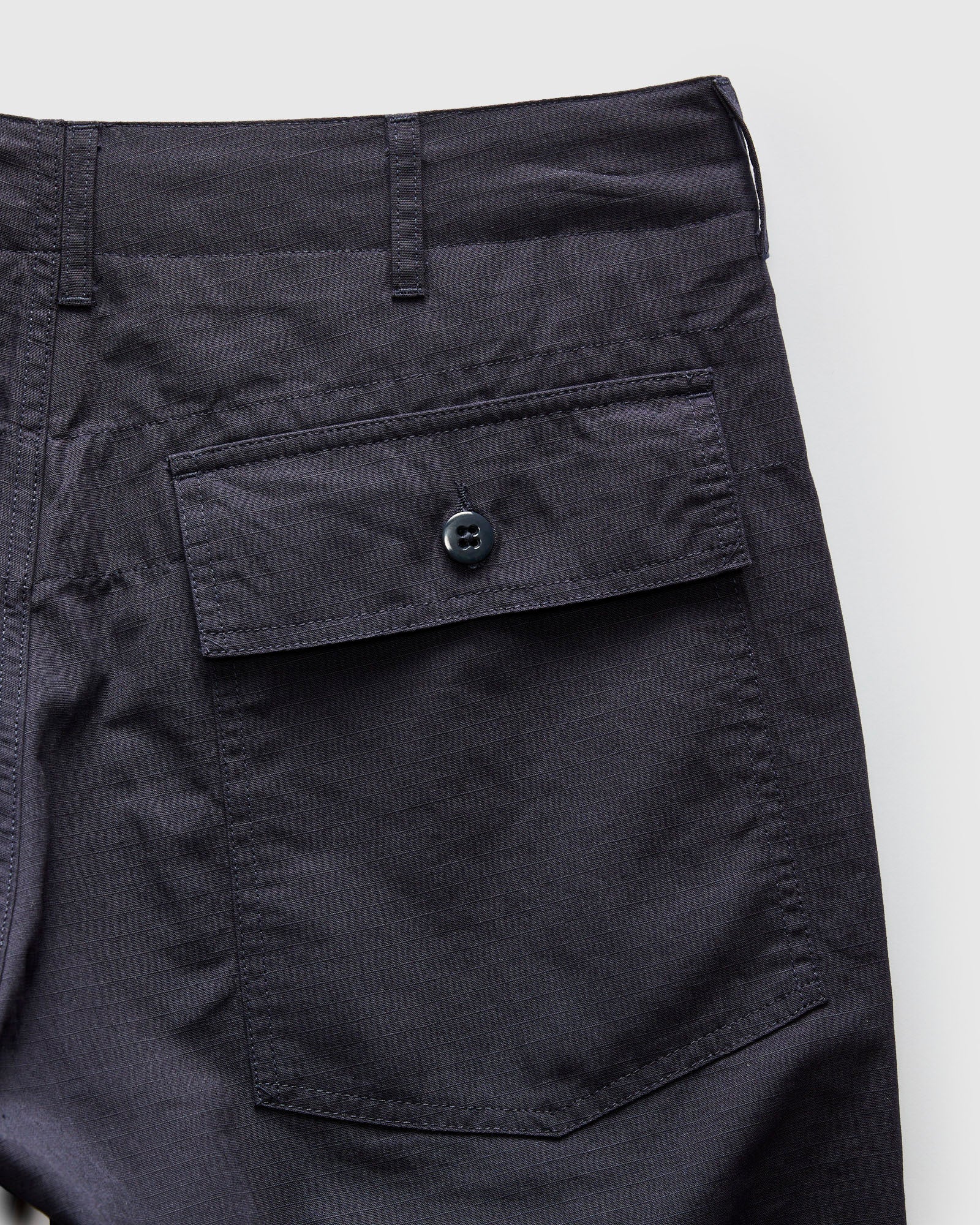 Fatigue Shorts in Navy Cotton Ripstop – Blue Owl Workshop