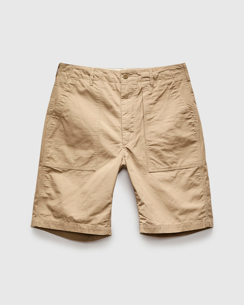 Light Fatigue Short in Khaki Cotton Ripstop