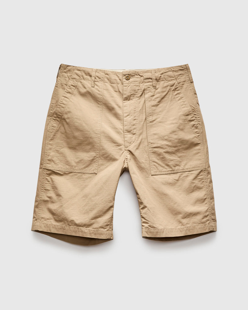 Fatigue Shorts in Khaki Cotton Ripstop